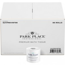 Park Place Sunset Convert. 2-ply Bath Tissue Rolls - 2 Ply - White - For Bathroom - 96 / Carton