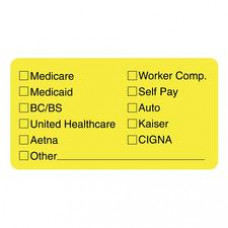 Tabbies Medical Office Insurance Check Labels - 1 3/4