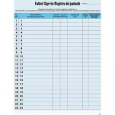 Tabbies Patient Sign-in Label Forms - Letter - 8.50