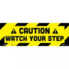 Tabbies CAUTION WATCH YOUR STEP Floor Decal - 36 / Carton - CAUTION WATCH YOUR STEP Print/Message - 18