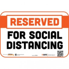 Tabbies RESERVED SOCIAL DISTANCING Wall Decal - 9 / Carton - Reserved Print/Message - 9