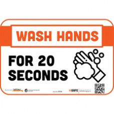 Tabbies WASH HANDS FOR 20 SECONDS Wall Decals - 9 / Carton - Wash Hands For 20 Seconds (Or Sing 