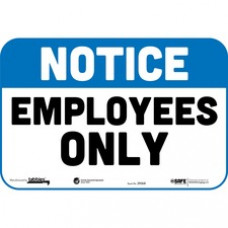 Tabbies NOTICE EMPLOYEES ONLY Wall Decals - 9 / Carton - NOTICE EMPLOYEES ONLY Print/Message - 9
