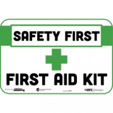 Tabbies SAFETY FIRST/FIRST AID KIT Wall Decal - 9 / Carton - SAFETY FIRST FIRST AID KIT Print/Message - 9