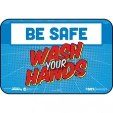Tabbies BE SAFE WASH YOUR HANDS Wall Decal - 9 / Carton - Wash Your Hands Print/Message - 9