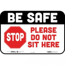 Tabbies STOP PLEASE DO NOT SIT HERE Wall Decal - 9 / Carton - STOP Please Do Not Sit Here Print/Message - 9