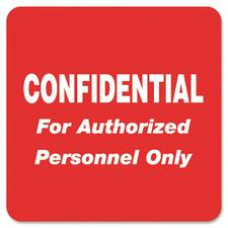 Tabbies Confidential Authorized Personnel Only Label - 2