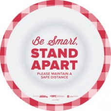 Tabbies STAND APART THANK YOU Floor Decal - 36 / Carton - Be Smart Stay Apart Print/Message - 12