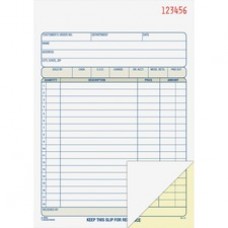 Adams Carbonless 2-part Numbered Sales Order Books - 50 Sheet(s) - 2 Part - Carbonless Copy - 5 9/16" x 8 7/16" Sheet Size - Assorted Sheet(s) - Red Print Color - 1 Each