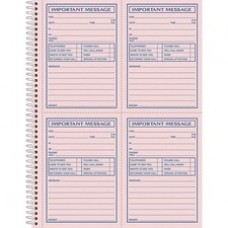 Adams Carbonless Important Message Pad - 200 Sheet(s) - Spiral Bound - 2 Part - Carbonless Copy - 8 1/2" x 11" Sheet Size - Assorted Sheet(s) - 1 / Each