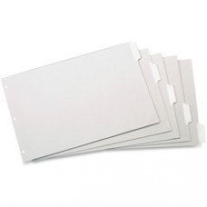 Cardinal Write 'n Erase Special Mylar Tab Dividers - 5 x Divider(s) - Write-on Tab(s) - 5 Tab(s)/Set - 17.5