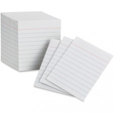 Oxford Mini Ruled Index Cards - 200 Sheets - Both Side Ruling Surface - Ruled Red Margin - 85 lb Basis Weight - 3
