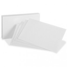 Oxford Blank Index Cards - Plain - 3