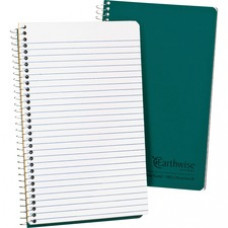 Ampad Oxford Narrow Rule Recycled Wirebound Notebook - 80 Sheets - Wire Bound - 5