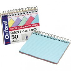 TOPS Oxford Spiral Bound Ruled Index Cards - Ruled - 6