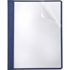 TOPS Oxford Linen Finish Clear Front Report Covers - Letter - 8 1/2