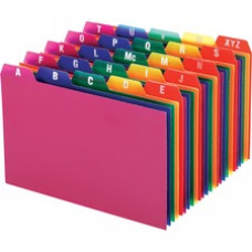 Oxford A-Z Poly Filing Index Cards - Printed Tab(s) - Character - A-Z - 6