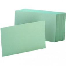 Oxford Colored Blank Index Cards - 100 Sheets - Plain - 4