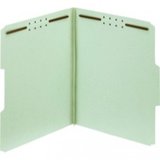 Pendaflex Green Pressboard Fastener Folders - Letter - 8 1/2