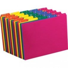 Pendaflex Top Tab Assorted A-Z File Guides - 5 Printed Tab(s) - Character - A-Z - 8.5