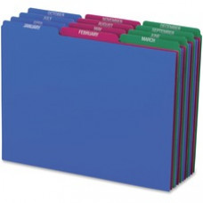 Pendaflex Poly File Guide Sets - Printed Tab(s) - Month - January-December - 8.5
