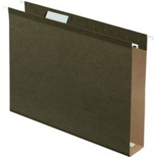 Pendaflex Ex-capacity Reinforced Hanging Folders - 2" Folder Capacity - Letter - 8 1/2" x 11" Sheet Size - Folder - Standard Green - Recycled - 25 / Box