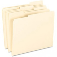 Pendaflex Smart Shield Manila File Folders - Letter - 8 1/2" x 11" Sheet Size - 1/3 Tab Cut - Right/Left Tab Location - 11 pt. Folder Thickness - Manila - Manila - Recycled - 100 / Box