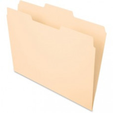 Pendaflex Essentials 1/3-cut Manila File Folders - Letter - 8 1/2" x 11" Sheet Size - 3/4" Expansion - 1/3 Tab Cut - Center Tab Location - 11 pt. Folder Thickness - Manila - Manila - Recycled - 100 / Box