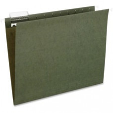 Pendaflex Essentials Std Green Hanging Folders - Letter - 8 1/2" x 11" Sheet Size - 1/5 Tab Cut - Standard Green - Recycled - 25 / Box