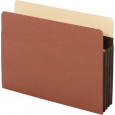 Pendaflex Extra Wide Accordion File Pockets - Letter - 8 1/2" x 11" Sheet Size - 3 1/2" Expansion - 24 pt. Folder Thickness - Tyvek - Brown - Recycled - 10 / Box