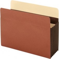 Pendaflex Extra Wide Accordion File Pockets - Letter - 8 1/2" x 11" Sheet Size - 5 1/4" Expansion - 24 pt. Folder Thickness - Tyvek - Brown - Recycled - 10 / Box