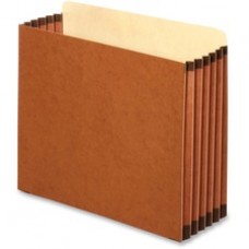 Pendaflex Heavy-duty Letter File Cabinet Pockets - Letter - 8 1/2" x 11" Sheet Size - 5 1/4" Expansion - Straight Tab Cut - Top Tab Location - 22 pt. Folder Thickness - Brown - Recycled - 10 / Box