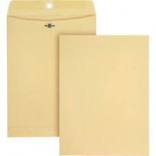 Quality Park 9x12 Heavy-duty Envelopes - Document - #90 - Clasp/Gummed Flap - 100 / Box