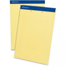 Ampad Perforated Ruled Pads - Letter - 50 Sheets - Stapled - 0.34