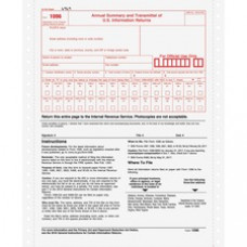 TOPS 1096 Tax Form - 2 Part - Carbonless Copy - 8 1/2