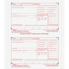TOPS Carbonless Standard W-2 Tax Forms - 4 Part - 5 1/2