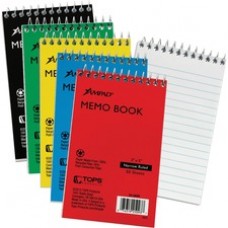 Ampad Topbound Memo Notebooks - 50 Sheets - Wire Bound - 3