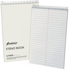 Ampad Kraft Cover Steno Book - 70 Sheets - Wire Bound - 0.34