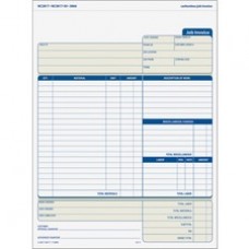 TOPS Three-part Carbonless Job Invoice Forms - 3 Part - Carbonless Copy - 8 1/2