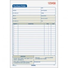 TOPS Carbonless 2-Part Purchase Order Books - 50 Sheet(s) - 2 Part - Carbonless Copy - 5 9/16