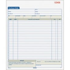 TOPS Carbonless 2-Part Purchase Order Books - 50 Sheet(s) - Wire Bound - 2 Part - Carbonless Copy - 8 3/8