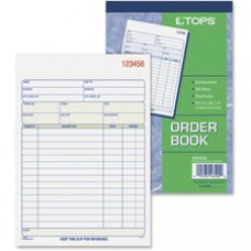 TOPS 2-part Carbonless Sales Order Book - 50 Sheet(s) - 15 lb - 2 Part - Carbonless Copy - 5.56
