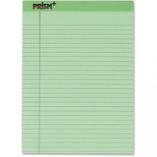 TOPS Prism Plus Wide Rule Green Legal Pad - 50 Sheets - Strip - 16 lb Basis Weight - 8 1/2