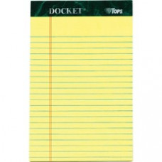 TOPS Jr. Legal Rule Docket Writing Pads - 50 Sheets - Double Stitched - 0.28