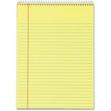 TOPS Docket Perforated Wirebound Legal Pads - Letter - 70 Sheets - Wire Bound - 0.34