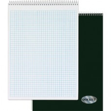 TOPS Docket Top Wire Quadrille Pad - 70 Sheets - Wire Bound - 8 1/2