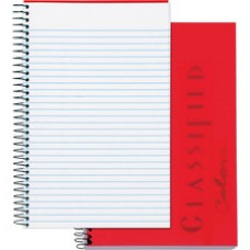 TOPS Classified Business Notebooks - 100 Sheets - Coilock - 20 lb Basis Weight - 5 1/2