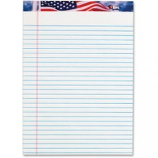 TOPS American Pride Legal Rule Writing Pad - 50 Sheets - Legal Ruled - 16 lb Basis Weight - 8 1/2