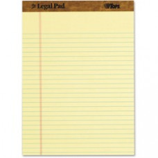 TOPS Legal Ruled Writing Pads - 50 Sheets - Stitched - Legal Ruled - 0.34" Ruled - Ruled - 16 lb Basis Weight - 8 1/2" x 11 3/4" - 0.6" x 
