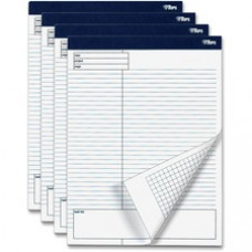 TOPS Project Planning Pads - 8 1/2" x 11 3/4" - White - Chipboard - Perforated
